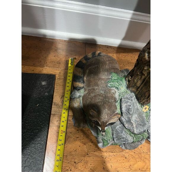 Rare dog and raccoon sculpture black forest custom statues georgia by shirley an - Picture 4 of 10